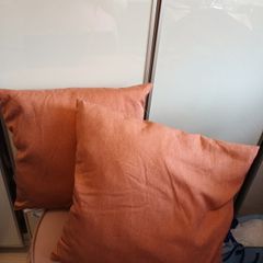 2 dark blush cushions(matching set in ads )