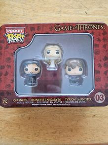 BRAND NEW Funko Game of Thrones Pocket Pop! Mini Vinyl Figure Tin (3-Pack)
