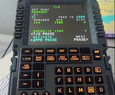 A320 MCDU for flight simulator
