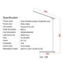 New 2 in 1 folding fast charging LED desk lamp with wireless charger eye protection for iphone, Samsung, Android. Image 7