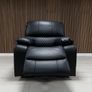 3+2 Black Leather Recliner Sofa Set Image 10