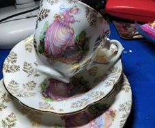 15 Piece Royal Stuart Crimlin Lady  China