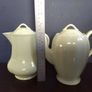 Beautiful Coffee Pot and Matching Hot-Water Pot by Grindley Petalware Utilityware in the "Almond Petal" Colourway Image 8