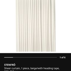 6x IKEA curtains
