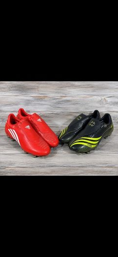 Adidas F50 Football Boots x2 Pairs UK 10 Soft Ground/Changeable Studs