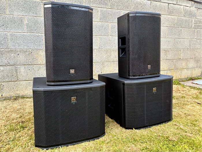 Electro Voice ETX 2 Subs 2 Full Range Audio Speakers