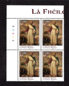 2009 Ireland St. Patrick`s Day Commemorative Stamp Plate Bock 1A1A1A1A1A Mint Never Hinged (MNH)
