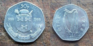 Dublin Millennium 50p