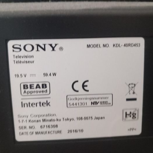 Sony Tv 40 inch