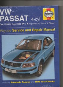 VW Passat 4-cyl Haynes Manual 1996-2000