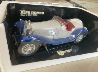 Alfa Romeo 2300 Spider 1932 scale 1/18 Burago year 1983