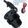 4672 Car Motorcycle Cigarette Lighter Dual USB Charger 12/24V Blue Light Image 4