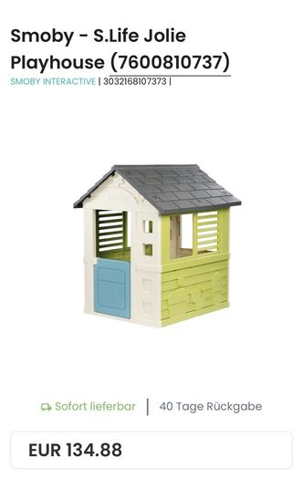 Smoby playhouse