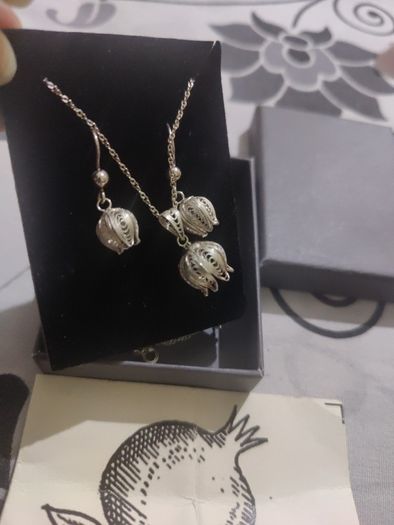 sterling silver necklace set