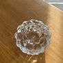 Genuine Orrefors Swedish Crystal Candle Holder Raspberry Collection Image 3