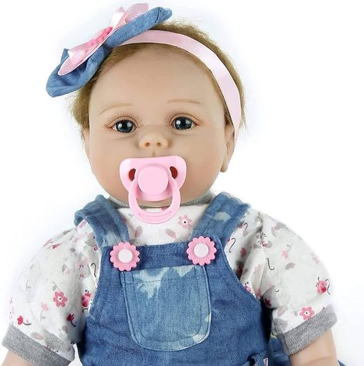 22inches Reborn Girls Baby Dolls Realistic Soft Silicone Newborn Doll Realistic Handmade Doll Children Babies Kids Toys