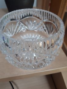 Cutglass sugar bowl