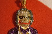 batman joker pendant chain Swarovski