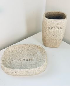 toothbrush & soap holder