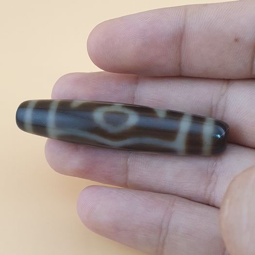 Vintage Himalayan Tibetan 4 Eyes Agate Dzi Bead Amulet