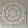 3 white washed Mandela wall art pieces Image 2