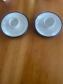 Shanagarry Handmade Egg Cup Plate (x2)
