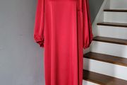 CurveWow red satin shift dress, Size 18, BNWT