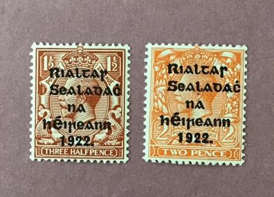 Ireland Thom Overprint Feb 1922 Variety R over S