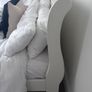 White Sleigh Bed Frame (Wooden Painted) - Standard Double Image 3