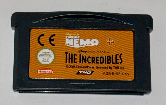 Finding Nemo + The Incredibles Gameboy Advance