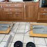 Brilliant Set! Olympic 25kg Hex Shrug  + Olympic 7 Foot 20kg Bar, Metal Weights, Deadlift Platforms! Image 4