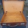 Vintage 1930's British made Brown Leather hard-shell case in nice original condition Image 5