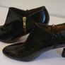 Cefalu Ladies Black Patent Leather High Heeled Shoes New With Box CAN POST Image 2