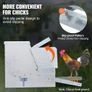 Automatic Chicken Feeder, 11.3kg Capacity Feeds 10 Chickens up to 11 Days, Galvanized Steel Poultry Feeder Image 3