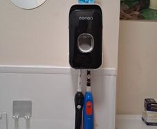 Automatic Toothpaste Squeezer and toothbrush holder