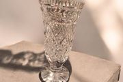 Vintage Waterford Crystal Glandore Footed Vase Genuine Acid Mark