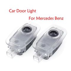 2pcs Car LED Door Welcome Light Ghost Laser Projector Lamp For Mercedes-Benz S Vito V-Class W447 Bj 2014-2022 W211 C216 W639