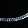 Sterling Silver 925  Flat Chain Necklace Silver 19,6" Long 19,36g Image 3