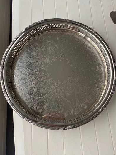 Silver plated trays & dishes
