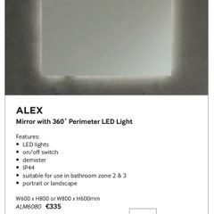 Sonas Bathroom Mirror Alex