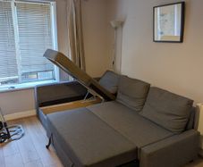 IKEA Corner Sofa Dark Grey
