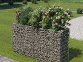 Gabion Raised Bed Galvanised Steel 180x50x100 cm