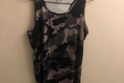 Army print vest top (age 13-14)