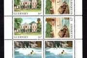 1988 Guernsey GB1 Stamp Booklet Pane (ex cover showing North Pier Light, St Peter Port) Mint Never Hinged (MNH)