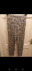 Leopard design elastic waist pants size 14