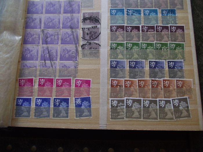 A mixed collection of used stamps, presented in the stock book #3
