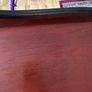 Mahogany console table and picture Image 4