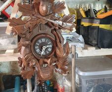 Hand carved cuckoo clock