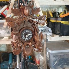 Hand carved cuckoo clock