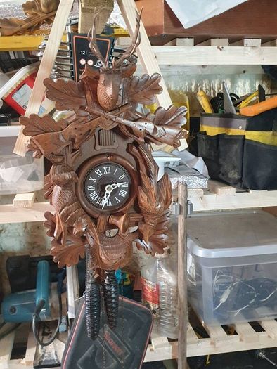 Hand carved cuckoo clock